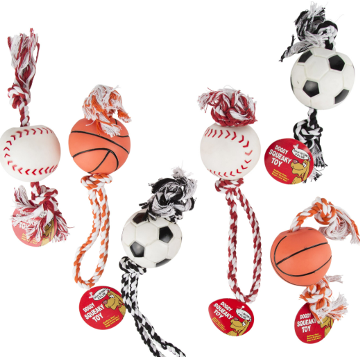 Sport Ball Rope Toy
